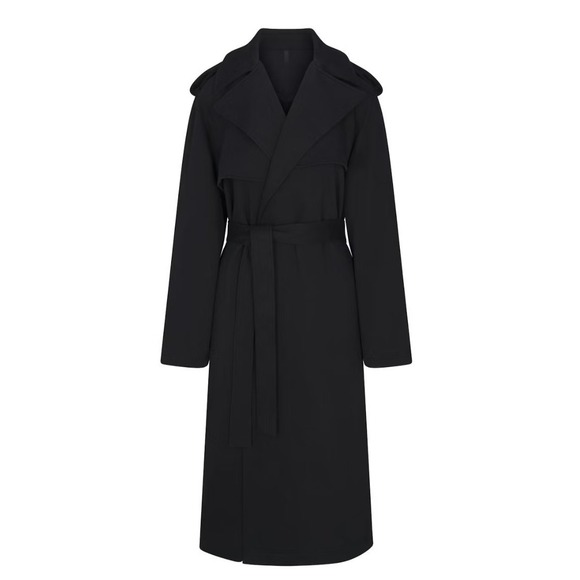 SKIMS Jackets & Blazers - Skims Boyfriend‎ Fleece Trench Coat LS-LST-8018W Onyx Large